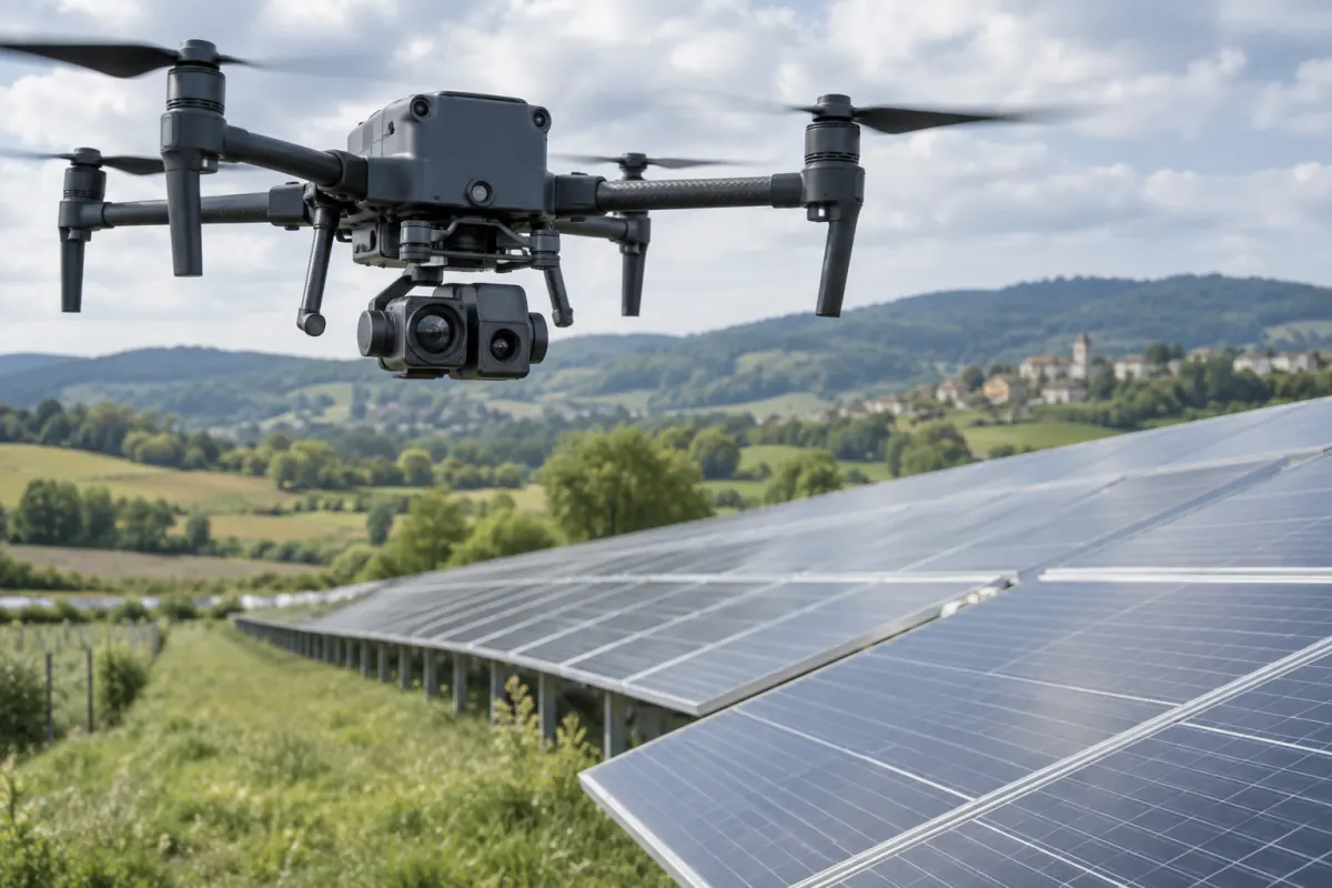 Installations photovoltaïques — illustration générée