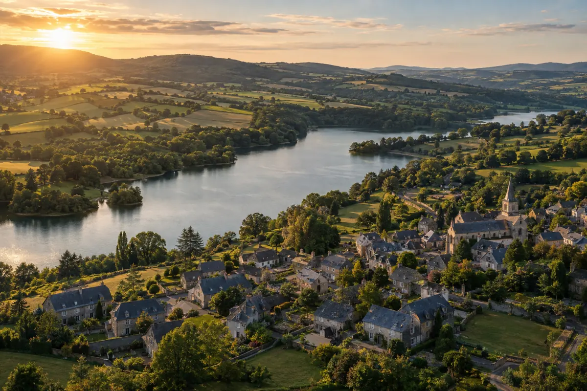 Paysages et territoires — illustration générée